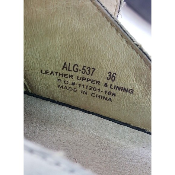 Algeria Women's Silver Creme Leather Mule Clogs  Shoes Size 36/5.5-6 US, - Picture 7 of 7